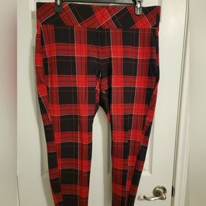 Torrid Plaid Leggings, Size 2